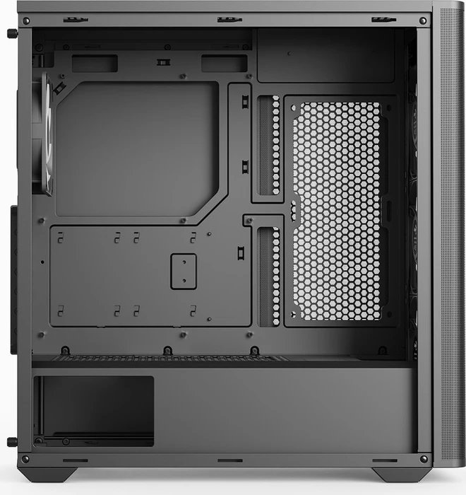 AeroCool D301A Black, inkl. 4x Lüfter, Lüfter LED ARGB, Glasfenster