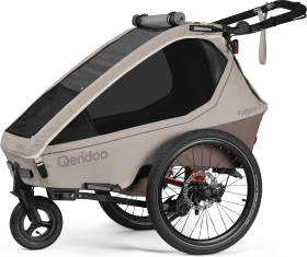 Qeridoo Kidgoo 1 Pro Gen 2 Fahrradanhänger barista brown (Modell 2026)