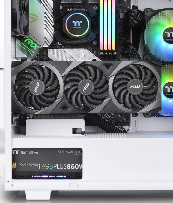 Thermaltake Divider 300 TG ARGB Snow Edition, weiß, Glasfenster