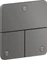 Hansgrohe Axor ShowerSelect ID softsquare Kontrollfeld Ventil für 3 Verbraucher polished black chrome Vorschaubild