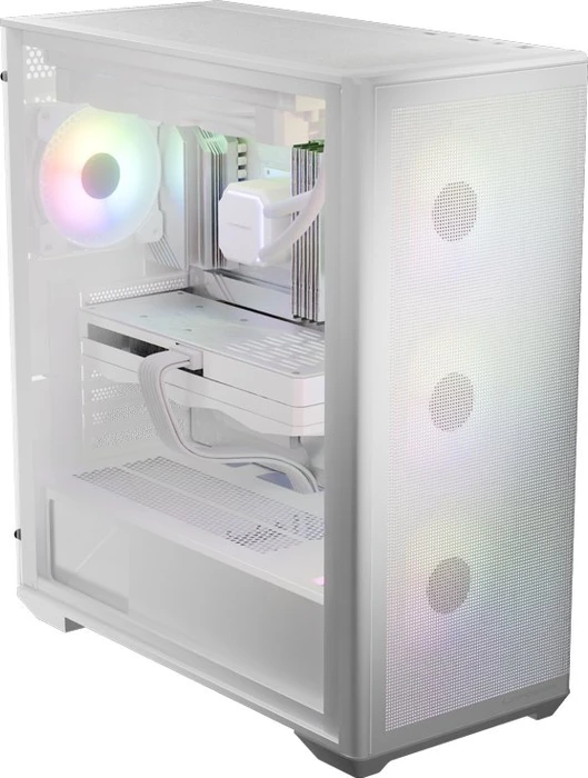 LC-Power Gaming 811W Meshwork_XL Light, weiß, Glasfenster