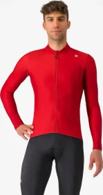 Castelli Espresso Thermal Trikot langarm rich red (Herren)