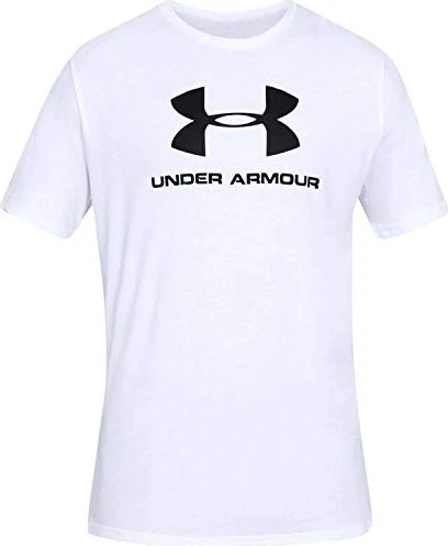 Under Armour Logo Funktionsshirt kurzarm weiß (Herren)