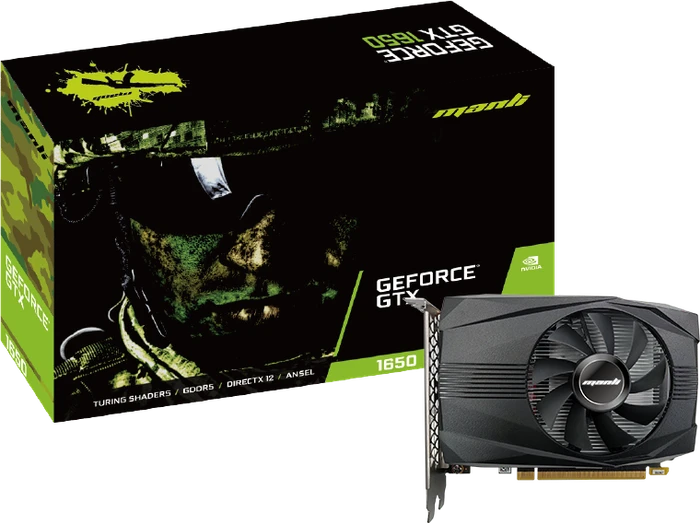 Manli GeForce GTX 1650, 4GB GDDR6, DVI, HDMI, DP