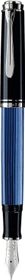Pelikan Souverän M805 schwarz/blau, rechte Hand, fein, Geschenkbox