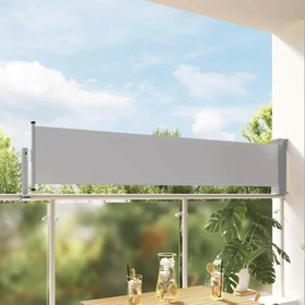 vidaXL Ausziehbare Seitenmarkise 300x60cm grau