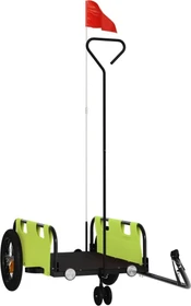 vidaXL Transport 123x52.5cm Fahrradanhänger grün