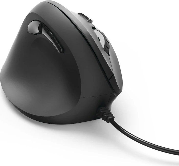 Hama EMC-500L Vertical Maus schwarz, Linkshänder, USB