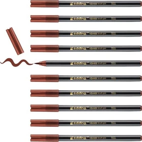 edding 1340 Pinselstift braun, 10er-Pack