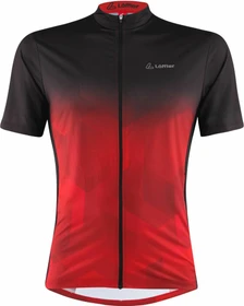 Löffler Dome Full-Zip Trikot kurzarm rot (Herren)