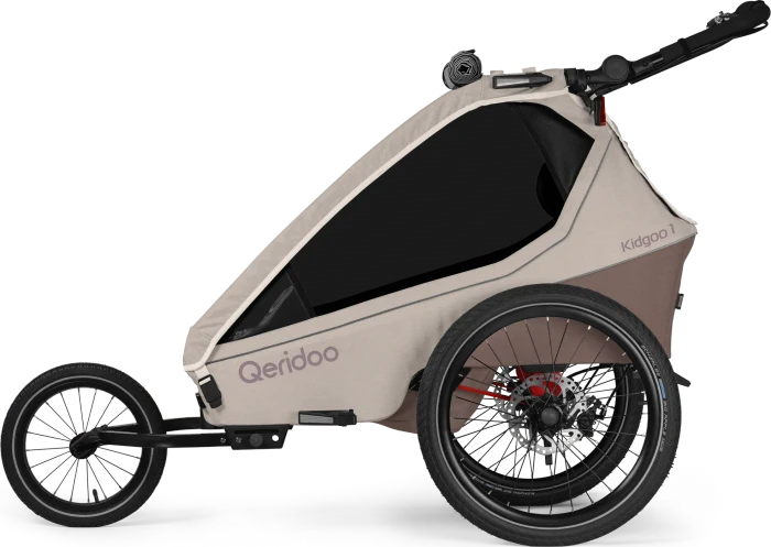Qeridoo Kidgoo 1 Pro Gen 2 Fahrradanhänger barista brown (Modell 2026)