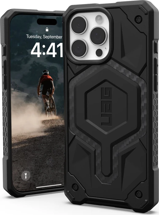 UAG Monarch Case für Apple iPhone 16 Pro Max carbon fiber