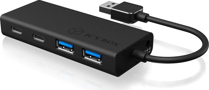RaidSonic Icy Box IB-HUB1426-U3 USB-Hub, 2x USB-C 3.0, 2x USB-A 3.0, USB-A 3.0 [Stecker]