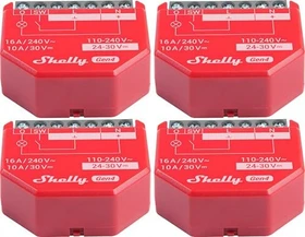 Shelly 1PM Gen4, 1-Kanal, 16A, Unterputz, Schaltaktor, 4er-Pack