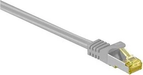 goobay Patchkabel, Cat7/Cat6a, S/FTP, RJ-45/RJ-45, 25m, grau