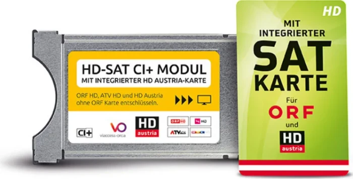 HD Austria HD-SAT CI+ Modul mit integrierter HD Austria-Karte für ORF mit Testabo