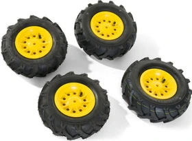 rolly toys rollyLuftbereifung, gelbe Felge, 2x 325x110, 2x 310x95