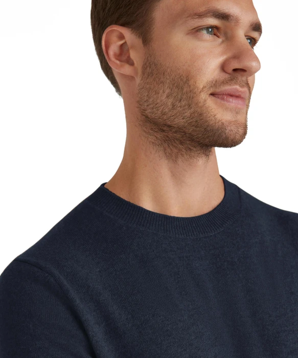 Falke Luxury Rundhals Pullover space blue (Herren)