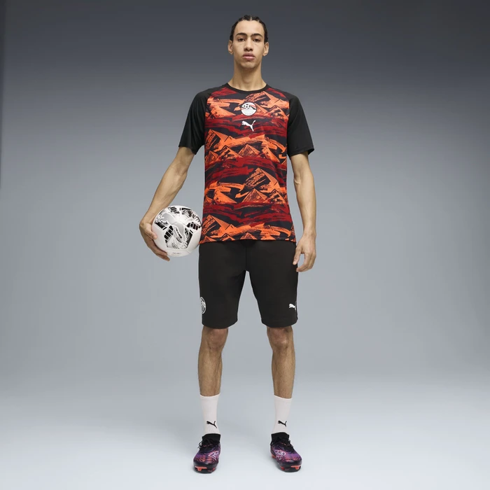 Puma FIFA WM 2026 Ägypten Aufwärmtrikot kurzarm puma black/puma red (Herren)