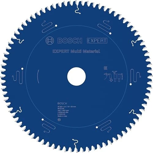 Bosch Professional Expert for Multi Material Kreissägeblatt 80Z, 250x1.8x30mm, 1 Stück