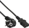InLine Netzkabel, Schutzkontakt gewinkelt auf Kaltgerätestecker C13, schwarz, 0.3m Vorschaubild