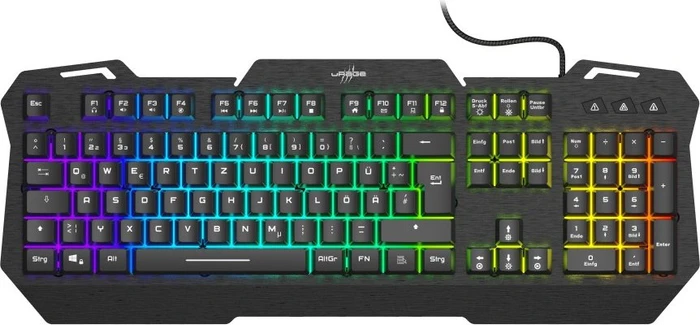 Hama uRage Exodus 450 Metal Gaming Tastatur, USB, DE