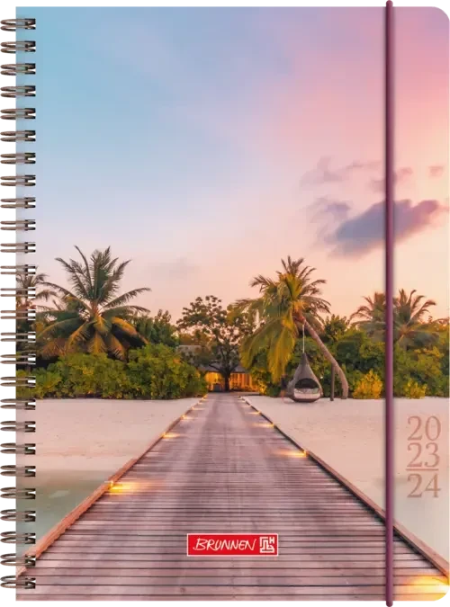 Brunnen Schülerkalender Wochenkalender 2023/2024, 170x240mm, Motiv Paradise, 104 Blatt