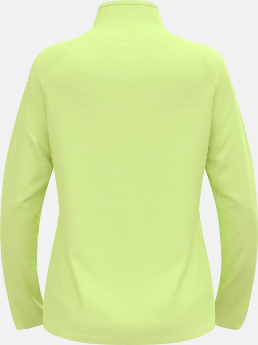 Odlo Run Easy Laufshirt langarm shadow lime melange (Damen)
