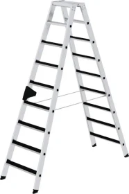 Günzburger Steigtechnik clip-step Alu 2-tlg. Stehleiter, 2x 9 Stufen