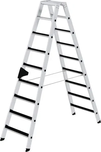 Günzburger Steigtechnik clip-step Alu 2-tlg. Stehleiter, 2x 9 Stufen