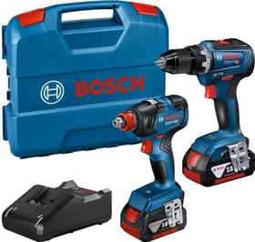 Bosch Professional Akku-Maschinenset inkl. L-Boxx + 2 Akkus 4.0Ah