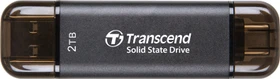 Transcend ESD310C 2TB Black, USB-A + USB-C, USB 3.2 Gen 2×1