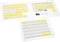 Ducky x Fallout Vault-Tec Keycap Set, Kunststoff (PBT) Double-Shot, weiß/gelb, 132 Tasten, ISO-DE Vorschaubild