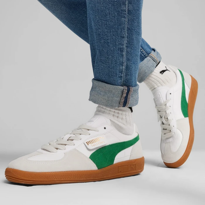 Puma Palermo Leather puma white/vapor gray/archive green