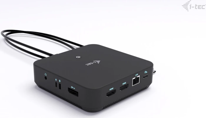 i-tec DP Dual HDMI Docking Station with Power Delivery 100 W, USB-C 3.1 mit DisplayPort 1.4 [Stecker]