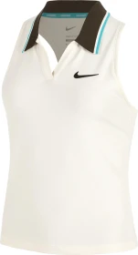 Nike Court Slam Dri-FIT Funktionsshirt ärmellos pale ivory/dusty cactus/black (Damen)