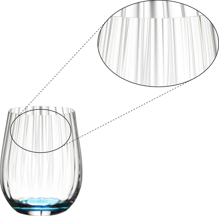 Riedel Tumbler Collection Optical Happy O Glas, 4 Stück