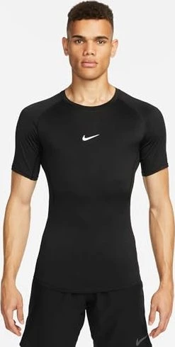 Nike Pro Funktionsshirt kurzarm schwarz/weiß (Herren)