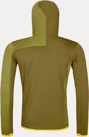 Ortovox Fleece Light Grid Hooded Funktionsjacke green moss (Herren)