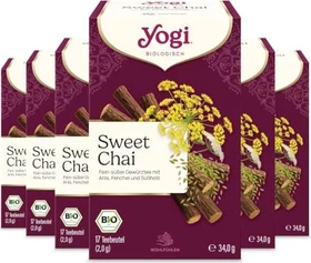 Yogi Tea Sweet Chai Tee Beutel, 102 Stück (6x 17 Stück)