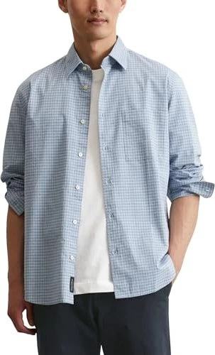 Marc O'Polo Regular Popeline Hemd langarm multi/meltwater (Herren)