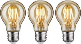 Paulmann Filament LED Birne E27 4.7W/825 gold, 3 Stück