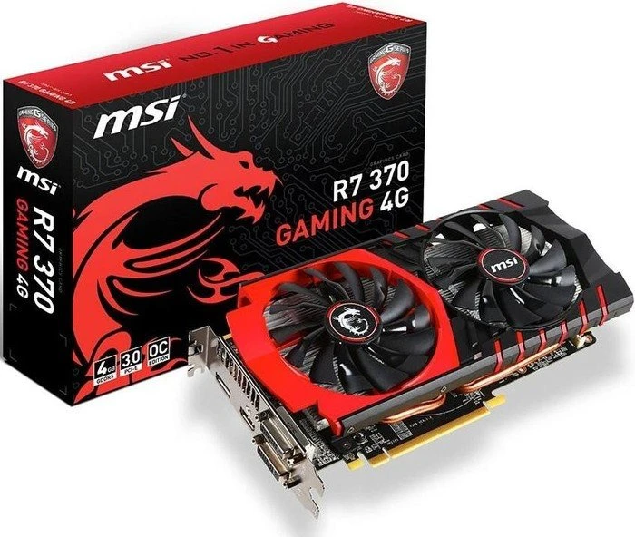 MSI Radeon R7 370, R7 370 Gaming 4G, 4GB GDDR5, 2x DVI, HDMI, DP