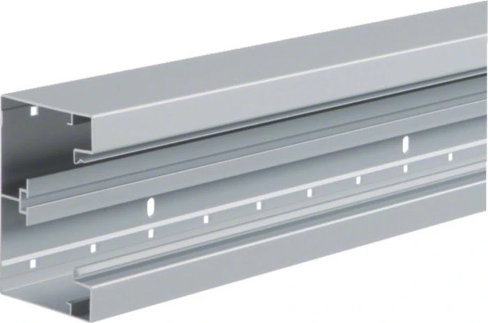 Hager Brüstungskanal-Unterteil frontrast BRA 85x130mm OT 80mm aus Alu natureloxiert