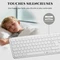 Keychron B6 Pro Ultra-Slim Wireless, Ivory White, USB/Bluetooth, FR Vorschaubild