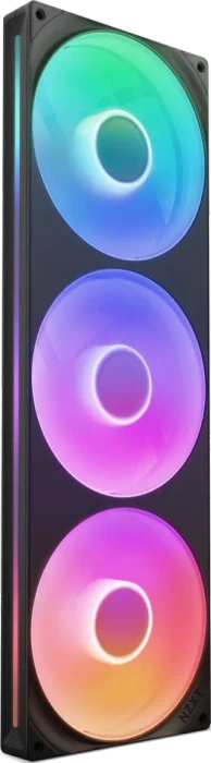 NZXT F Series F420 RGB Core Single-Frame Fan Unit, schwarz, LED-Steuerung, 3x 140mm