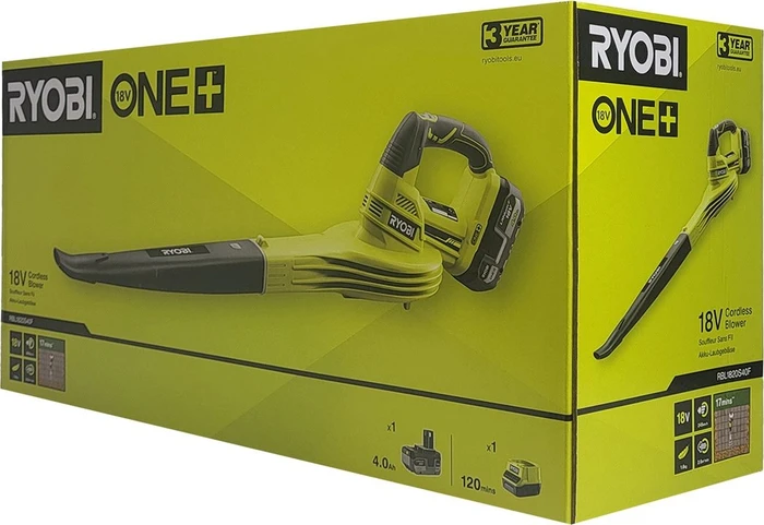 Ryobi RBL1820S40F Akku-Laubbläser inkl. Akku 4.0Ah