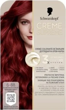 Schwarzkopf Creme Supreme Haarfarbe 6-88 red dark blond, 60ml