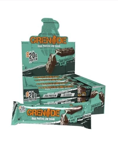 Grenade Protein Bar Dark Chocolate Mint 720g (12x 60g)