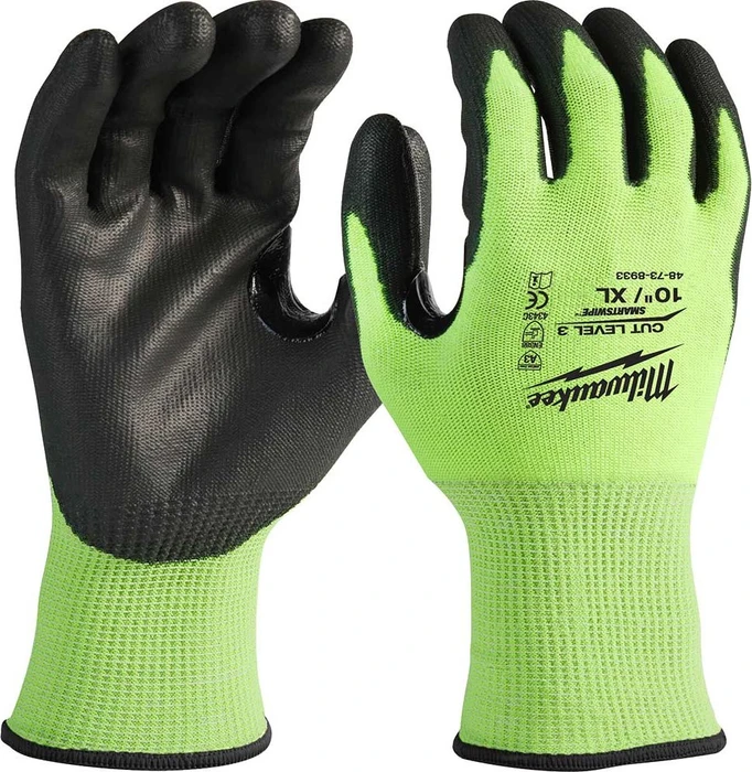 Milwaukee Hi-Vis Cut C Gloves Arbeitshandschuhe 10/XL